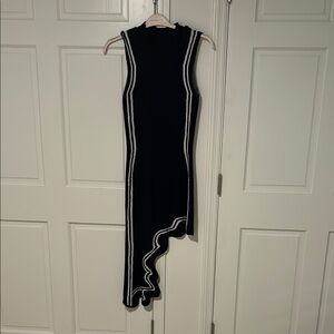 Black Sleeveless Asymmetrical Dress